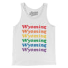 Wyoming Pride Men/Unisex Tank Top-White-Allegiant Goods Co. Vintage Sports Apparel