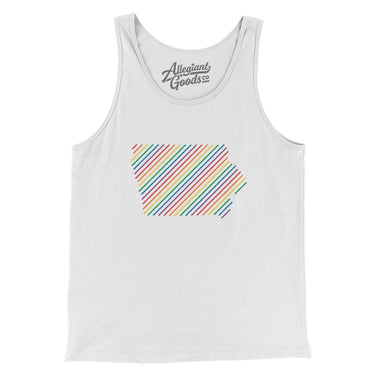Iowa Pride State Men/Unisex Tank Top-Allegiant Goods Co. Vintage Sports Apparel