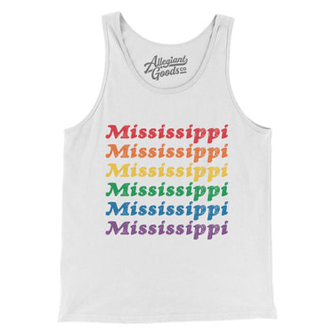 Mississippi Pride Men/Unisex Tank Top-Allegiant Goods Co. Vintage Sports Apparel