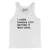 I Liked Kansas City Before It Was Cool Men/Unisex Tank Top-White-Allegiant Goods Co. Vintage Sports Apparel