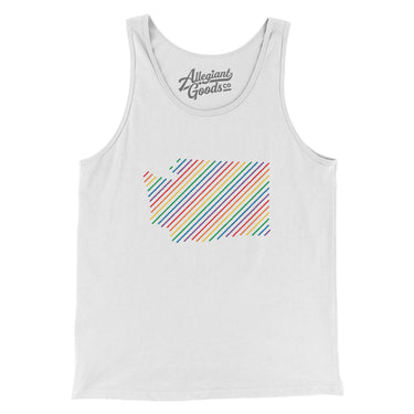 Washington Pride State Men/Unisex Tank Top-Allegiant Goods Co. Vintage Sports Apparel