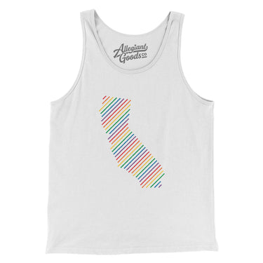 California Pride State Men/Unisex Tank Top-Allegiant Goods Co. Vintage Sports Apparel