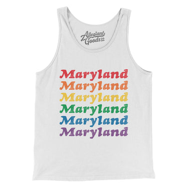 Maryland Pride Men/Unisex Tank Top-Allegiant Goods Co. Vintage Sports Apparel