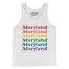 Maryland Pride Men/Unisex Tank Top-White-Allegiant Goods Co. Vintage Sports Apparel