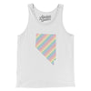 Nevada Pride State Men/Unisex Tank Top-White-Allegiant Goods Co. Vintage Sports Apparel