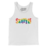 Seattle Washington Pride Men/Unisex Tank Top-Allegiant Goods Co. Vintage Sports Apparel