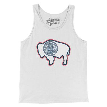 Wyoming State Flag Men/Unisex Tank Top-Allegiant Goods Co. Vintage Sports Apparel