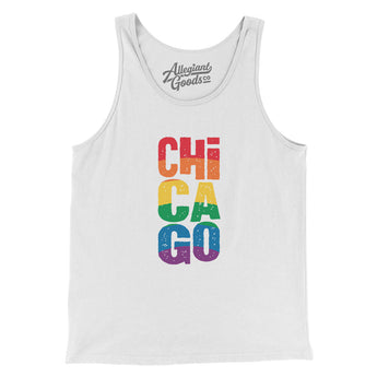 Chicago Illinois Pride Men/Unisex Tank Top-Allegiant Goods Co. Vintage Sports Apparel