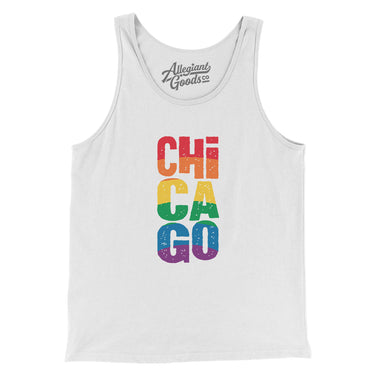 Chicago Illinois Pride Men/Unisex Tank Top-Allegiant Goods Co. Vintage Sports Apparel