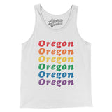 Oregon Pride Men/Unisex Tank Top-Allegiant Goods Co. Vintage Sports Apparel