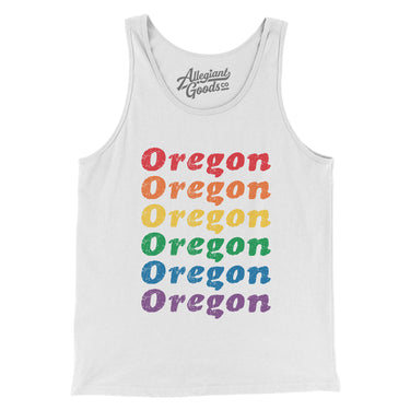 Oregon Pride Men/Unisex Tank Top-Allegiant Goods Co. Vintage Sports Apparel