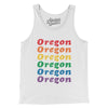 Oregon Pride Men/Unisex Tank Top-White-Allegiant Goods Co. Vintage Sports Apparel