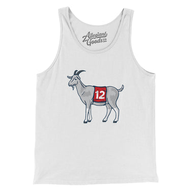 #12 GOAT Men/Unisex Tank Top-Allegiant Goods Co. Vintage Sports Apparel