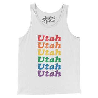 Utah Pride Men/Unisex Tank Top-Allegiant Goods Co. Vintage Sports Apparel