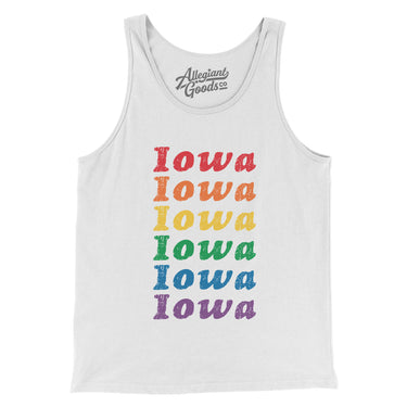 Iowa Pride Men/Unisex Tank Top-Allegiant Goods Co. Vintage Sports Apparel