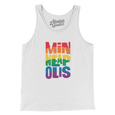 Minneapolis Minnesota Pride Men/Unisex Tank Top-Allegiant Goods Co. Vintage Sports Apparel