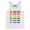 Hawaii Pride Men/Unisex Tank Top-White-Allegiant Goods Co. Vintage Sports Apparel