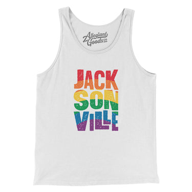 Jacksonville Florida Pride Men/Unisex Tank Top-Allegiant Goods Co. Vintage Sports Apparel