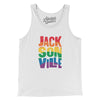 Jacksonville Florida Pride Men/Unisex Tank Top-White-Allegiant Goods Co. Vintage Sports Apparel