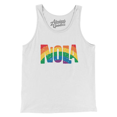 New Orleans Louisiana Pride Men/Unisex Tank Top-Allegiant Goods Co. Vintage Sports Apparel
