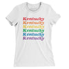 Kentucky Pride Women's T-Shirt-White-Allegiant Goods Co. Vintage Sports Apparel