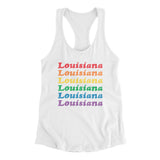 Louisiana Pride Women's Racerback Tank-Allegiant Goods Co. Vintage Sports Apparel