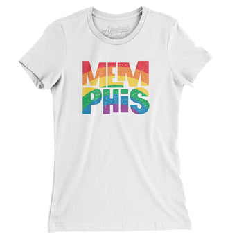 Memphis Tennessee Pride Women's T-Shirt-White-Allegiant Goods Co. Vintage Sports Apparel