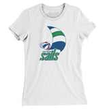 San Diego Sails Basketball Women's T-Shirt-Allegiant Goods Co. Vintage Sports Apparel