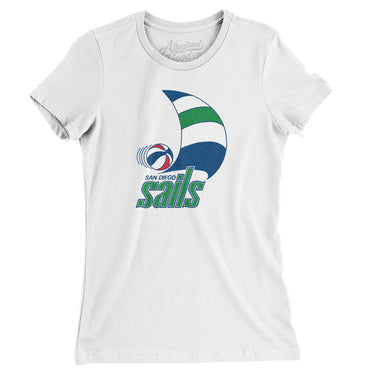 San Diego Sails Basketball Women's T-Shirt-Allegiant Goods Co. Vintage Sports Apparel