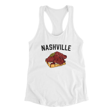 Nashville Hot Chicken Women's Racerback Tank-Allegiant Goods Co. Vintage Sports Apparel
