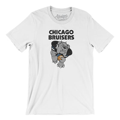 Chicago Bruisers Football Men/Unisex T-Shirt-White-Allegiant Goods Co. Vintage Sports Apparel