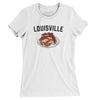 Louisville Hot Brown Women's T-Shirt-White-Allegiant Goods Co. Vintage Sports Apparel