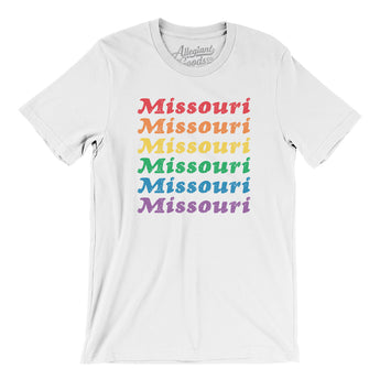 Missouri Pride Men/Unisex T-Shirt-White-Allegiant Goods Co. Vintage Sports Apparel