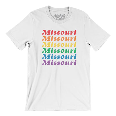 Missouri Pride Men/Unisex T-Shirt-White-Allegiant Goods Co. Vintage Sports Apparel