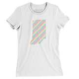Indiana Pride State Women's T-Shirt-White-Allegiant Goods Co. Vintage Sports Apparel