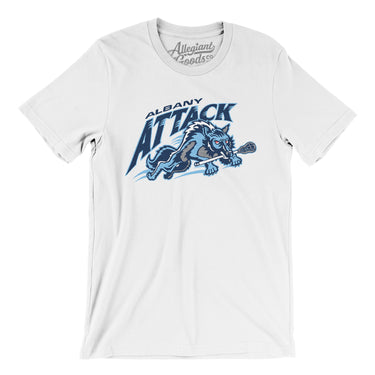 Albany Attack Lacrosse Men/Unisex T-Shirt-Allegiant Goods Co. Vintage Sports Apparel