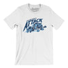 Albany Attack Lacrosse Men/Unisex T-Shirt-White-Allegiant Goods Co. Vintage Sports Apparel