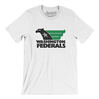 Washington Federals Football Men/Unisex T-Shirt-White-Allegiant Goods Co. Vintage Sports Apparel