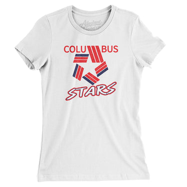 Columbus Stars Defunct Hockey Women's T-Shirt-Allegiant Goods Co. Vintage Sports Apparel