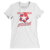 Columbus Stars Defunct Hockey Women's T-Shirt-White-Allegiant Goods Co. Vintage Sports Apparel