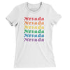Nevada Pride Women's T-Shirt-White-Allegiant Goods Co. Vintage Sports Apparel