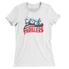 Rapid City Thrillers Basketball Women's T-Shirt-White-Allegiant Goods Co. Vintage Sports Apparel