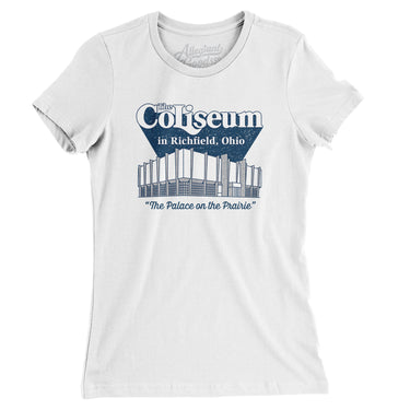 Richfield Ohio Coliseum Women's T-Shirt-Allegiant Goods Co. Vintage Sports Apparel