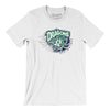 Des Moines Dragons Basketball Men/Unisex T-Shirt-White-Allegiant Goods Co. Vintage Sports Apparel