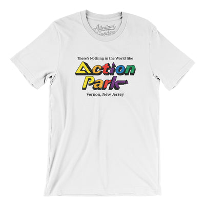 Action Park Amusement Park Men/Unisex T-Shirt-White-Allegiant Goods Co. Vintage Sports Apparel