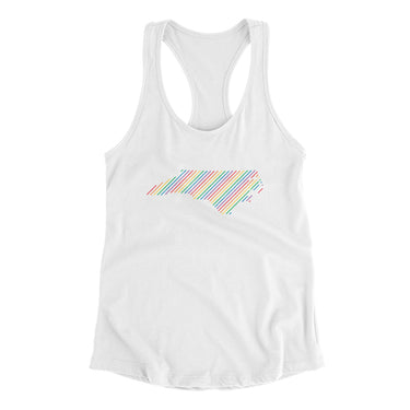 North Carolina Pride State Women's Racerback Tank-Allegiant Goods Co. Vintage Sports Apparel