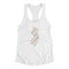 New Jersey Pride State Women's Racerback Tank-White-Allegiant Goods Co. Vintage Sports Apparel