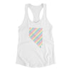 Nevada Pride State Women's Racerback Tank-White-Allegiant Goods Co. Vintage Sports Apparel