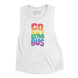 Columbus Ohio Pride Women's Flowey Scoopneck Muscle Tank-Allegiant Goods Co. Vintage Sports Apparel