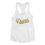 Duval Til We Die Women's Racerback Tank-Allegiant Goods Co. Vintage Sports Apparel